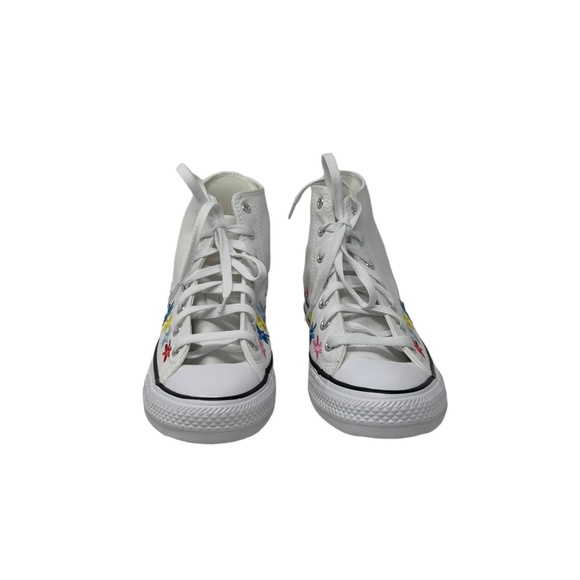 Converse Chuck Taylor High Top Sneakers Skate White Canvas Women's Kids A06311F - Picture 5 of 10